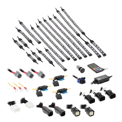 16-Piece Chasing LED Strip Kit