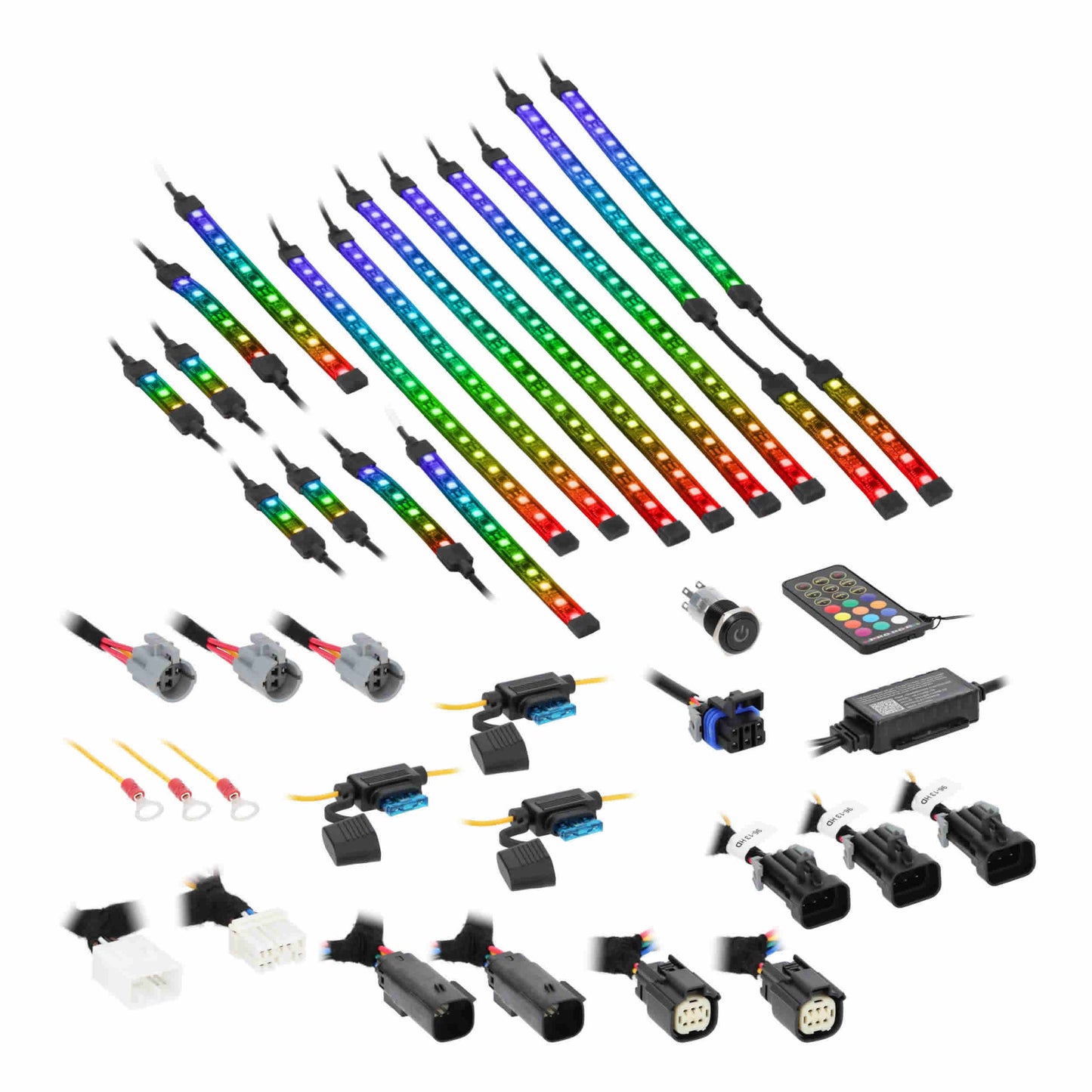 16-Piece Chasing LED Strip Kit